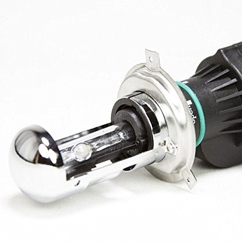Troniz H4 9003 Bi-Xenon HID Bulbs 35W Super Bright Dual Hi/Lo Headlight Replacement, 6000K Cool White, Pack of 2
