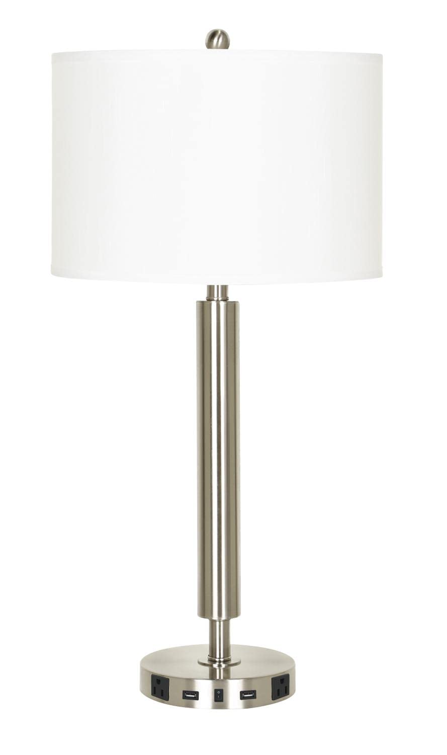 Cal Lighting LA-2004NS-5R-BS One Light Night Stand Lamp from Night Stand Collection 15.00 inches