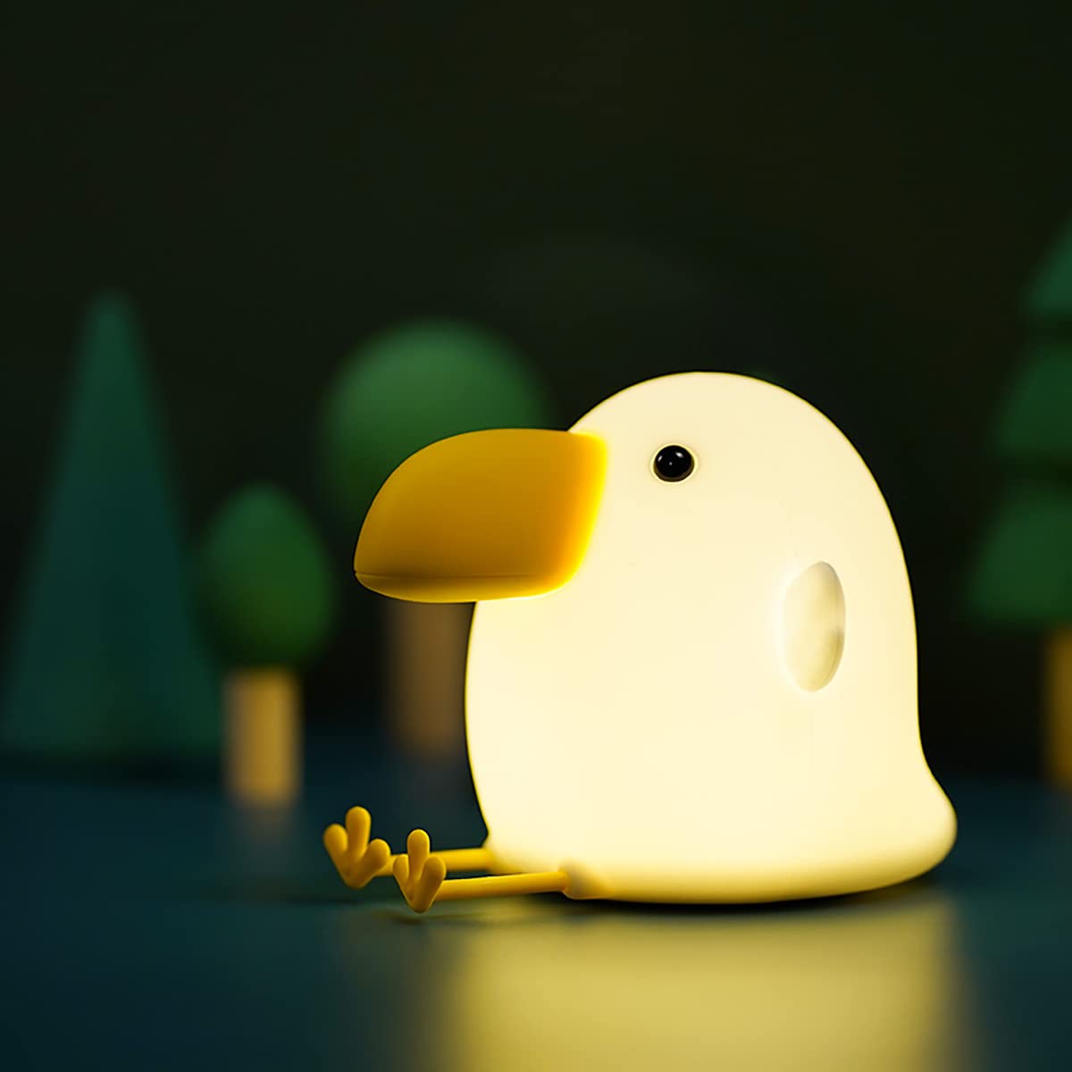 Ledholyt Kids Night Light - Cute Silicone Bird Lamp, Rechargeable, Perfect For Nursery, Bedroom, Toddler Gift