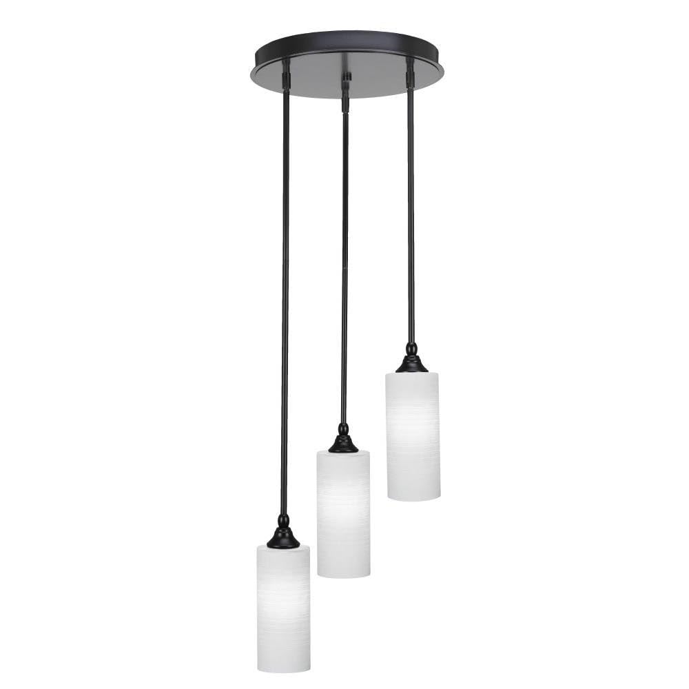 Empire 3 Light Cluster Pendalier in Matte Black (2143-MB-4091)