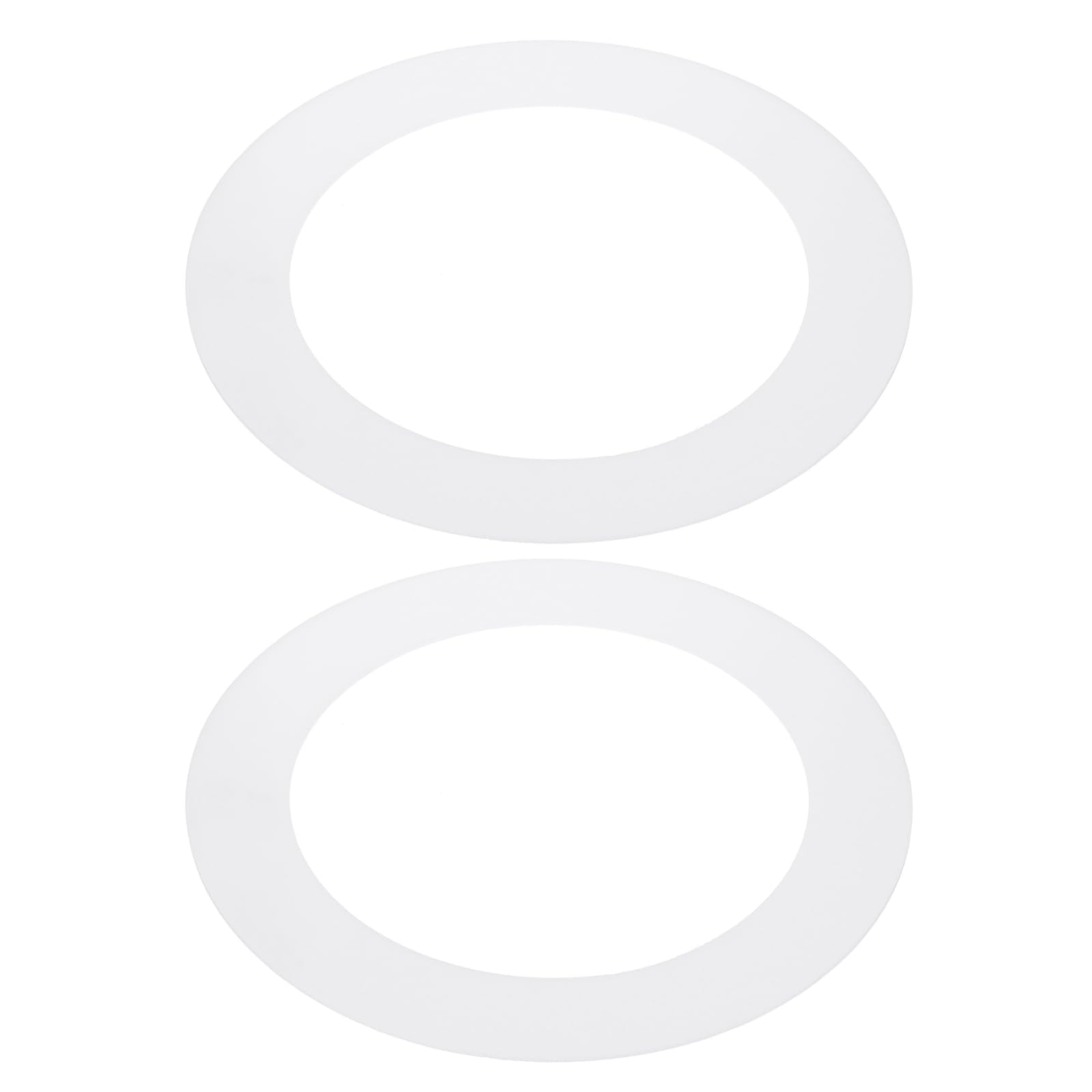 PATIKIL 4.5 ID 6.3 OD Plastic Trim Ring, 2 Pcs Ceiling Light Goof Rings Matte Circular Light Cover Lighting Fixture for Ceiling 