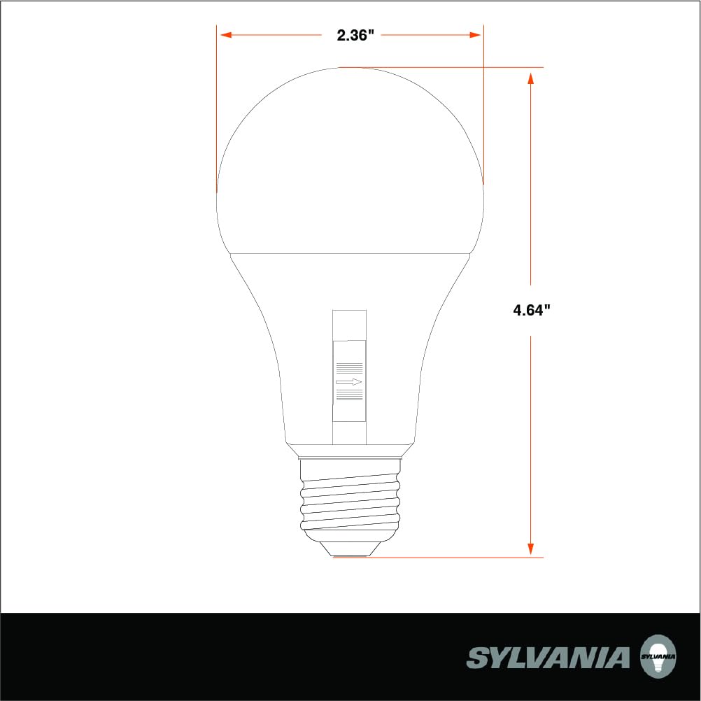 LEDVANCE TruWave A21 LED Bulb, 15W (100W Equivalent), Dimmable, 5 CCT 2700-5000K, Frosted Finish, 2