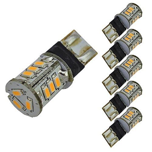 Ledwholesalers T10 194 Wedge Base Landscaping Light Bulb Led Replacement For Malibu 12V Ac/Dc (6-Pack), Warm White, 1484Awwx6