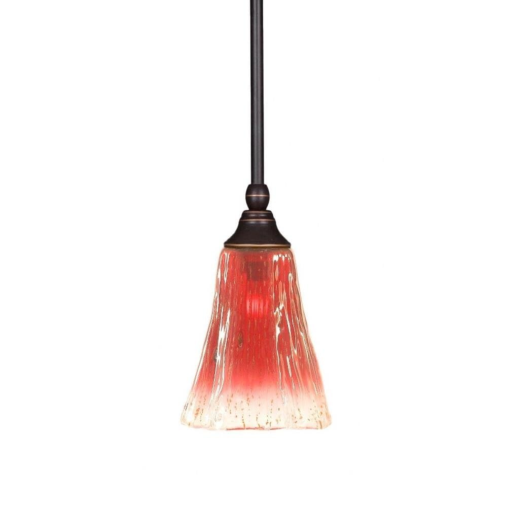 Toltec Lighting 1 Light Mini Pendant In Dark Granite (23-Dg-726)