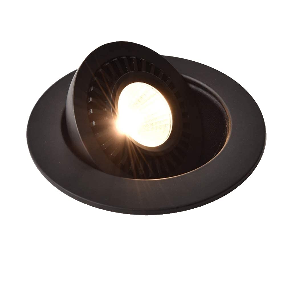 OZZKI Recessed 3W/5W/7W/12W LED Spotlights Recessed Ceiling Lamp Adjustable Angle Ultra Slim Commercial Panel Downlight Die-cast