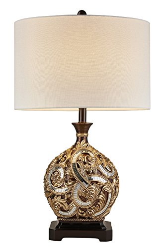 OK Lighting Daliyah Table Lamp 29.5in H Resin Gold Model OK-4294T