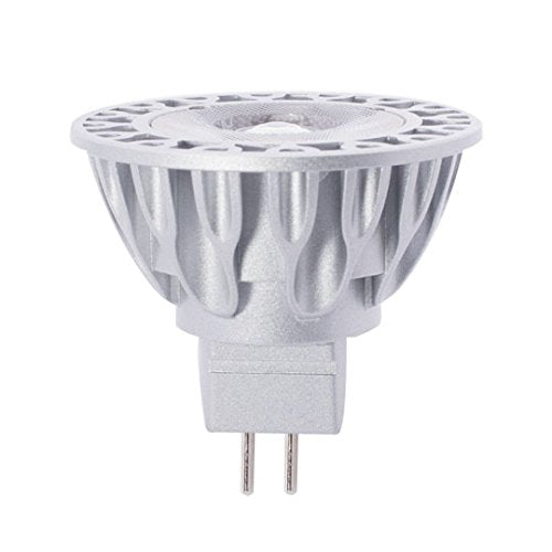 SORAA MR16 Dimmable Light Bulb, 7.5W (50W Equivalent), 3000K Soft White, Silver Finish, 1 Count, Model SM16-07-