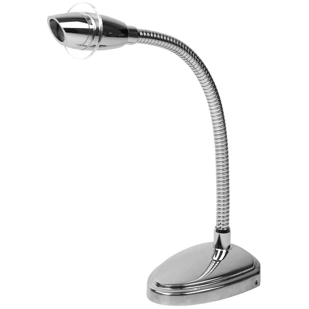 Sea-Dog LED Reading Light - High Power, Flexible, Touch Switch, Cast Stainless Steel/Aluminum, Model 404546-1, One Size