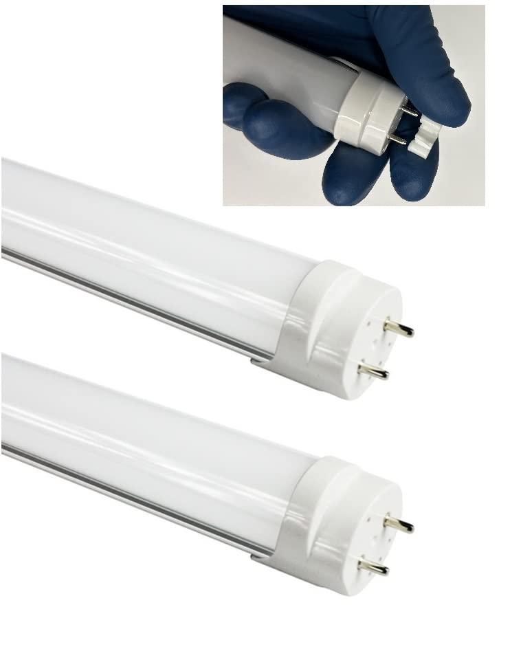 Fulight (2-Pack) Type B & F25T8 F30T8 F30T12/WW LED Tube Light- T8 3FT 14W, Warm White 3000K, Double-End Powered, Frosted Cover,