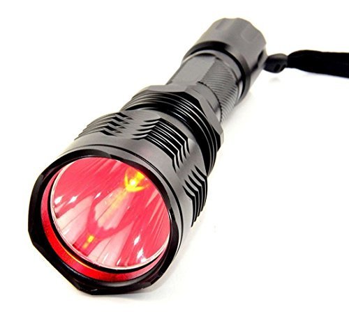 BESTSUN Brightest Waterproof Red Light Flashlight 1000 Lumens 350 Yard Long Range Red Hunting Light Coyote Hog Night Vision Red