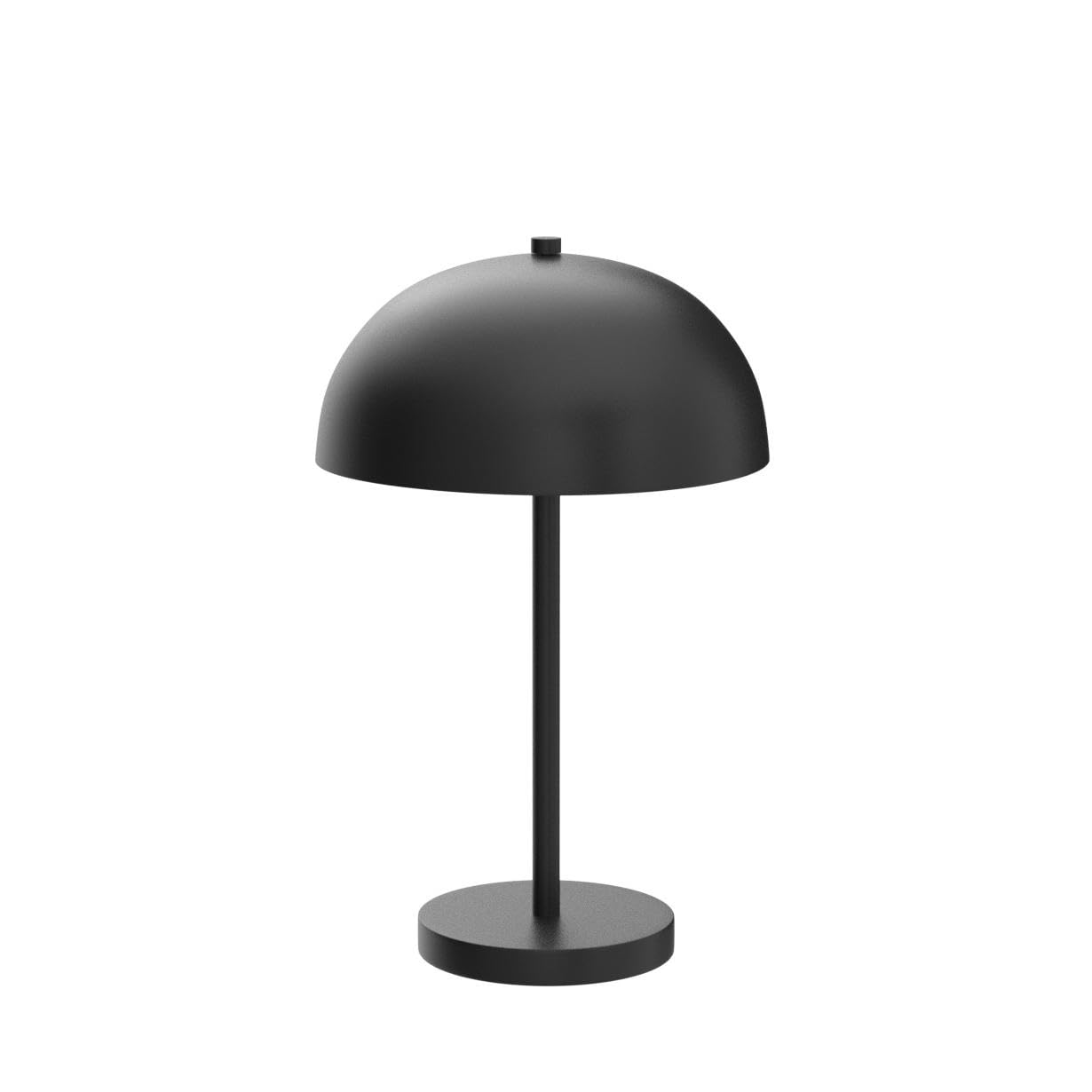 360 Lighting Rhys Mid Century Modern Cottage Mushroom Accent Table Lamps 19 1/2'' High Set Of 2 Black Metal Dome Shade Decor For