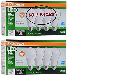 Led 9w/60w A19ultra 35k Dim4pk