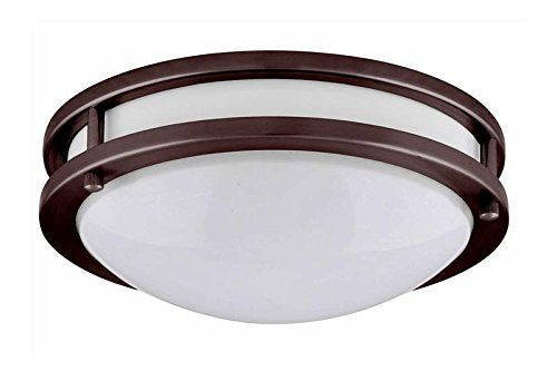 Amax Lighting Led Ceiling Fixture - 10&quot; X 3.8&quot; Acrylic, Jr Bronze Finish