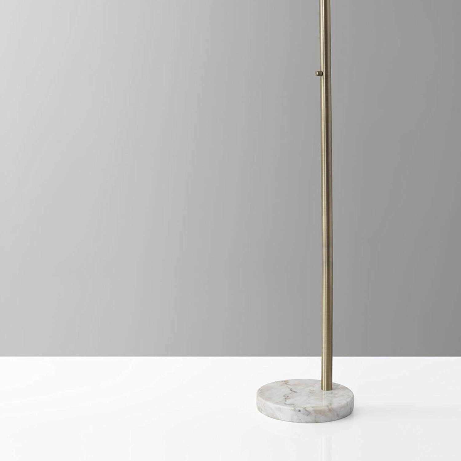 Homeroots Electric: 6.2% Metal: 65.7% Shade: 11.8% Ma 11" X 48" X 73.5" Brass Metal Arc Lamp