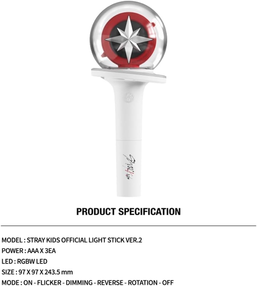 Niaycouky Straykids Lightstick, Cheering Lights for Concert Light Sticks with Bluetooth Function with Merch Bracelets and 55 Pho