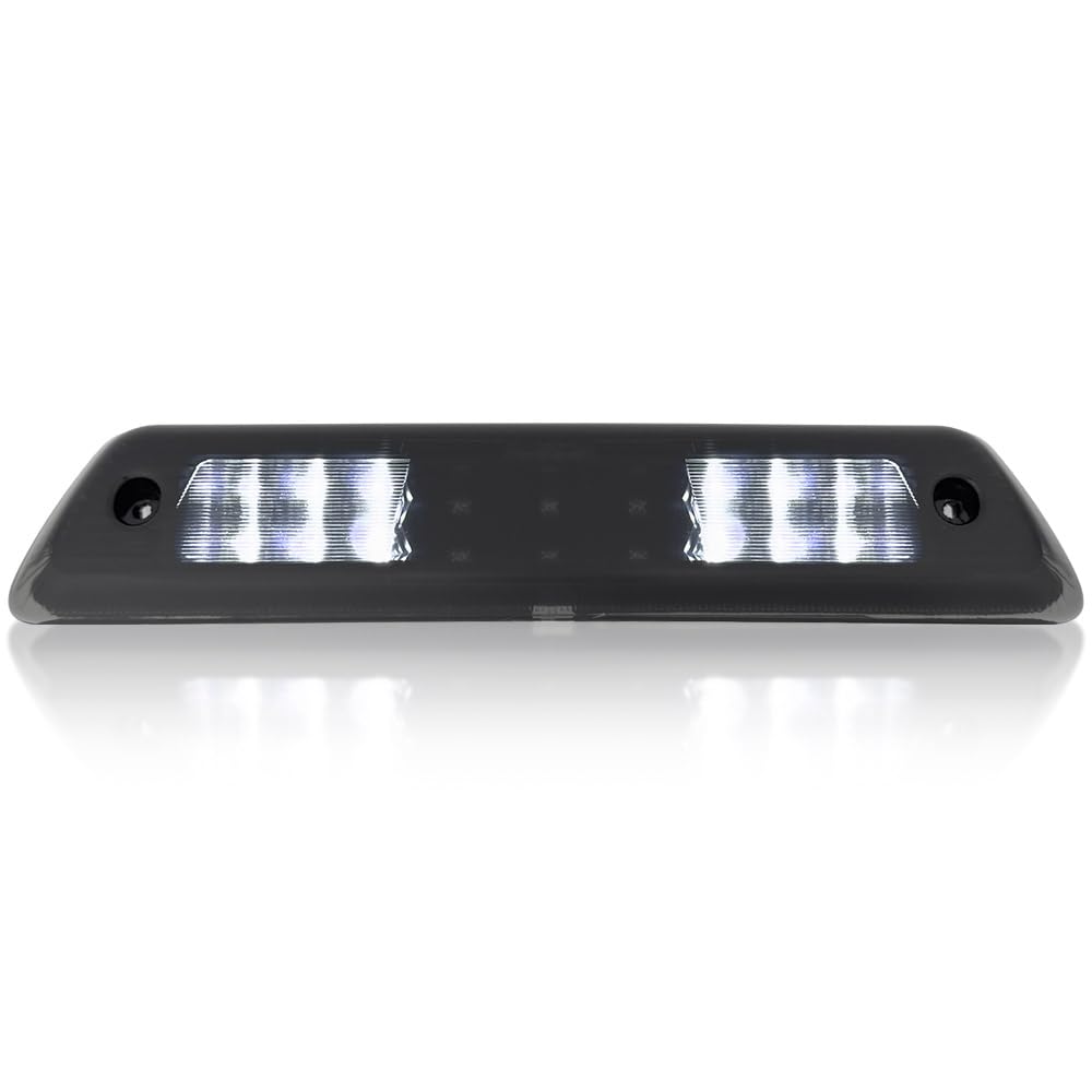 RECON 3rd Brake Light Kit for 2009-2014 F150, Smoked Black Lens, White Cargo Lights, Model 264111BK