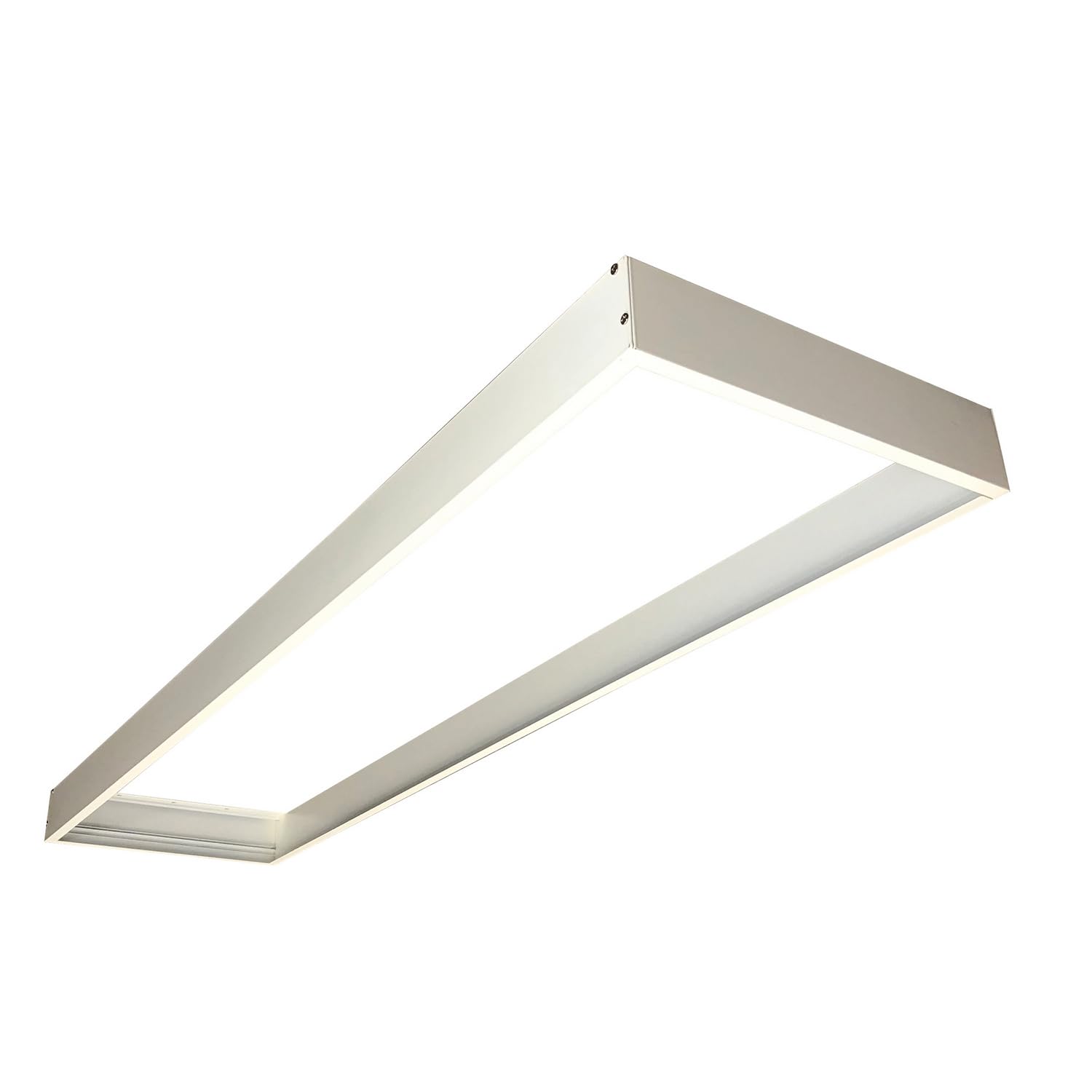 Nora Lighting Slide-in Frame for Surface Mounting Edge-Lit & Back-Lit Panels, 1x4 in, White