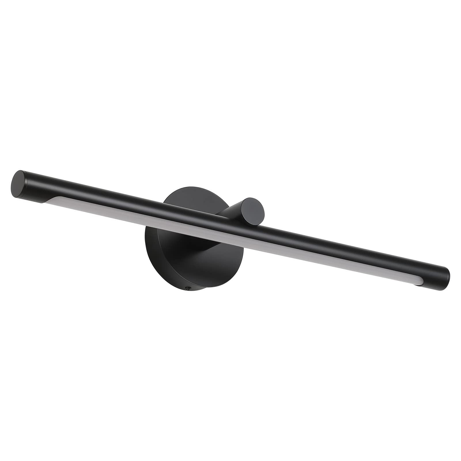 JUSHENG LED Picture Light Hardwired 12W 3000K Warm White 24.21in Black Metal Gallery Display Light Model 9050-12W-BK-3000K