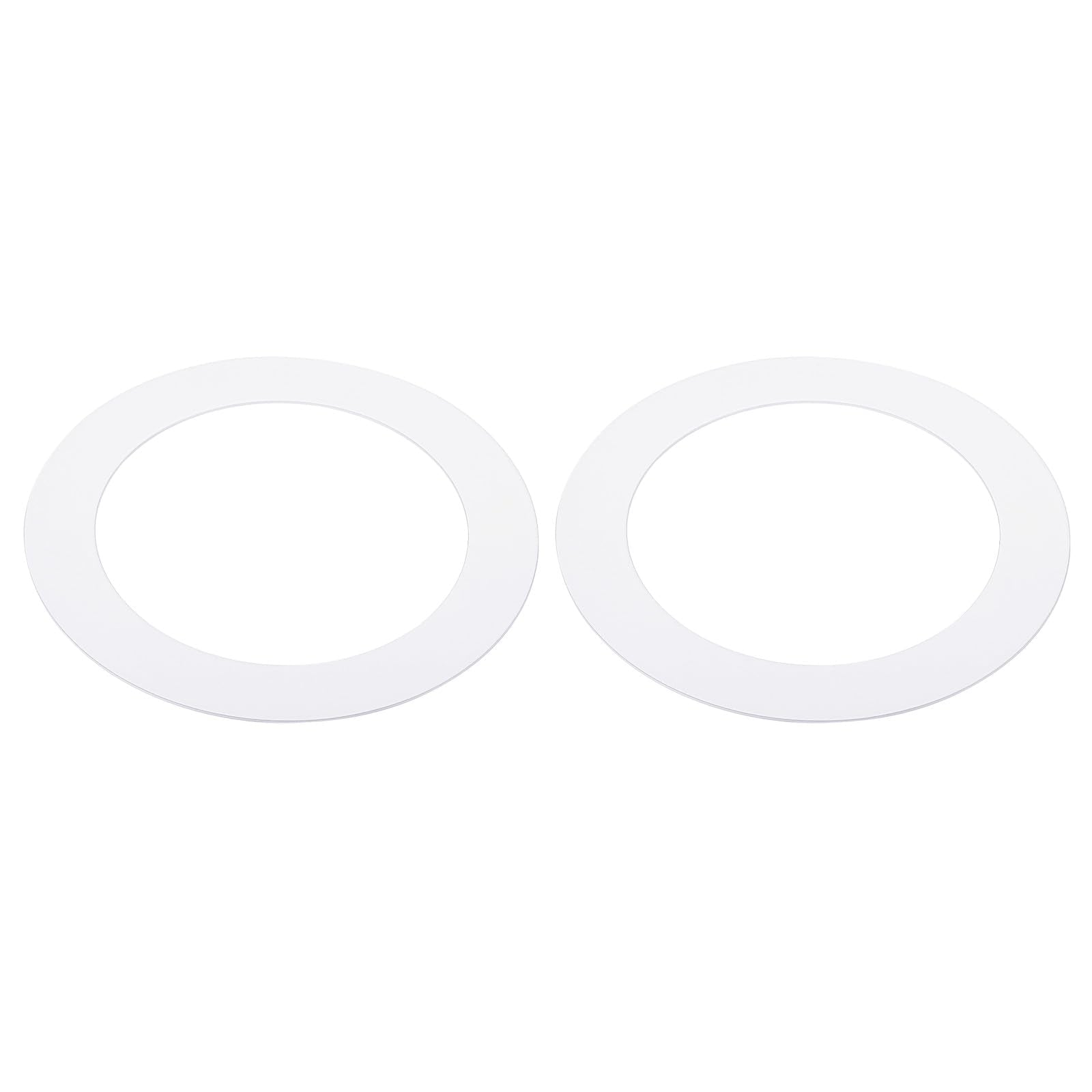 PATIKIL Metal Goof Trim Ring, 2 Pcs 4.13'' OD 2.99'' ID Circular Ceiling Light Trims Ring Recessed Light Cover Ring for Recessed