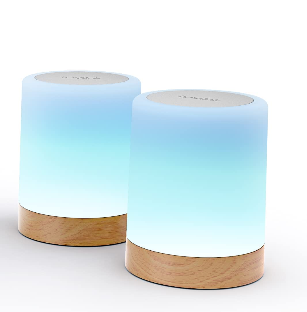 Friendship Lamps By Luvlink - No Subscription Wifi Touch Lamp For Long Distance Relationships  Couples  Friends & Family - Gift Ready (Set Of Two)
