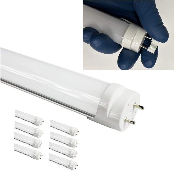 Fulight (8-Pack) Type B & Dimmable T8 Led Tube Light - T8 4Ft 48-Inch 18W, Cool White 4500K, Fo32/741/Cw, F32T8, F34T12, Double-