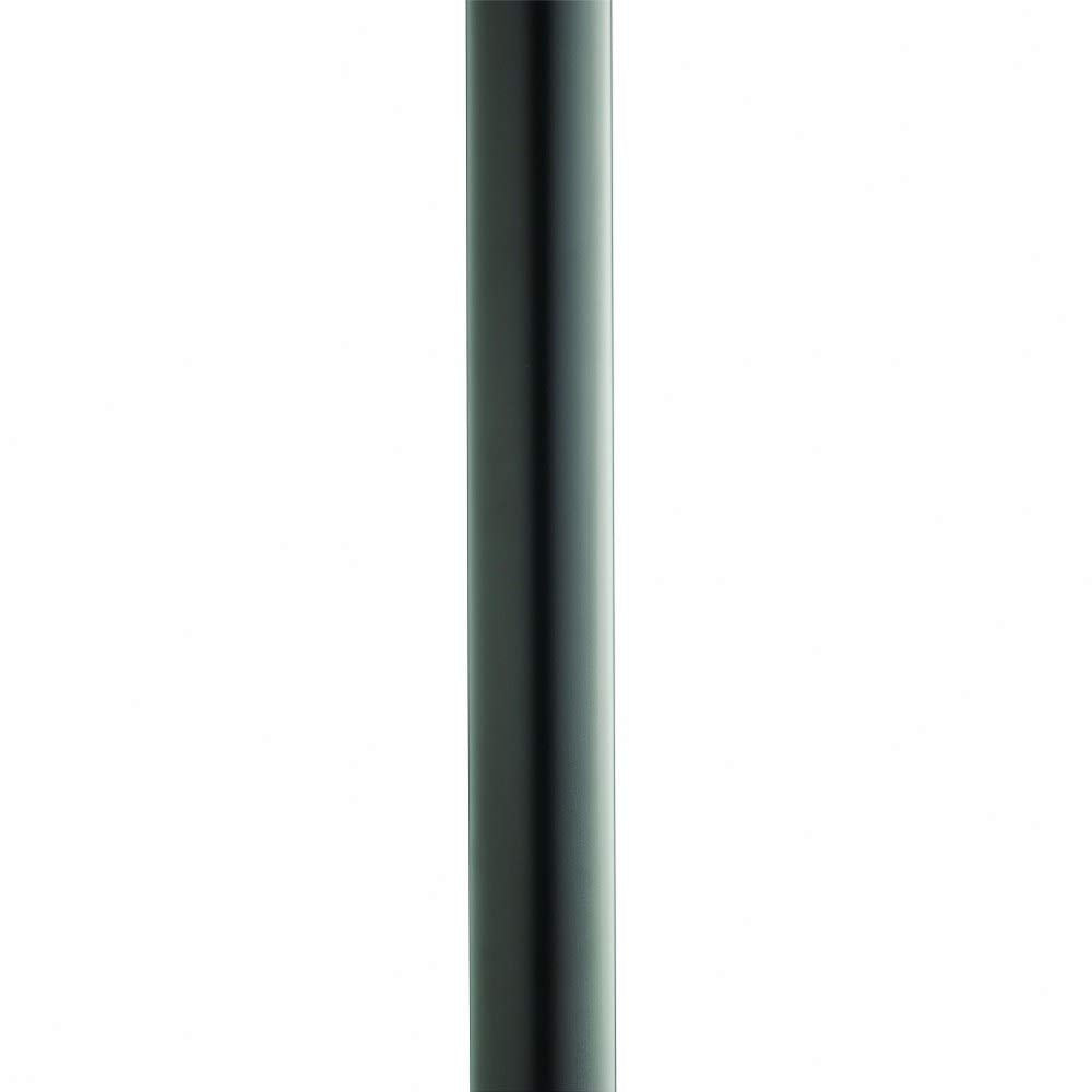 Kichler 84in Outdoor Direct Burial Ladder Rest Post, Alloy Steel, Black, Model 9501BK