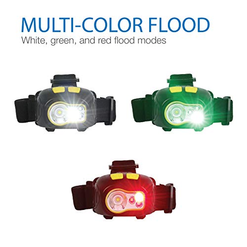 Luxpro Lp346 Bright 300 Lumen Multi-Color Led Headlamp