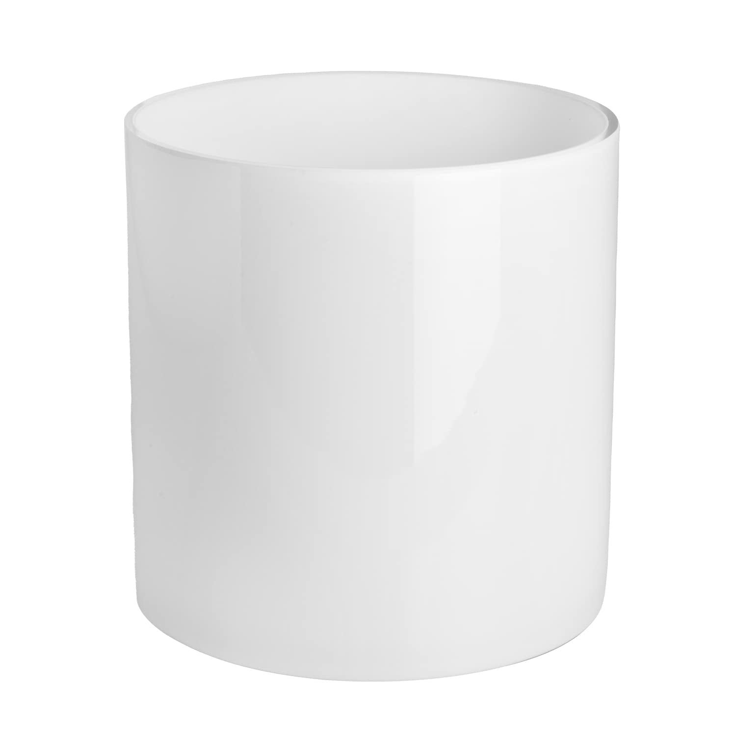 HGHYjrxfkl 1 Pack White Opal Glass Lamp Shade with 1-5/8-inch Fitter Opening,Height 5.12 in,Diameter 4.72 in, Replacement Lampsh