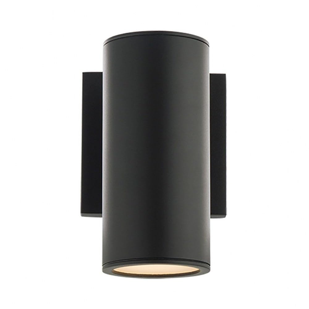 WAC Lighting Cylinder LED Wall Light, 3000K, 8in Up/Down Indoor/Outdoor, White, Model WS-W190208-30-WT, Aluminum