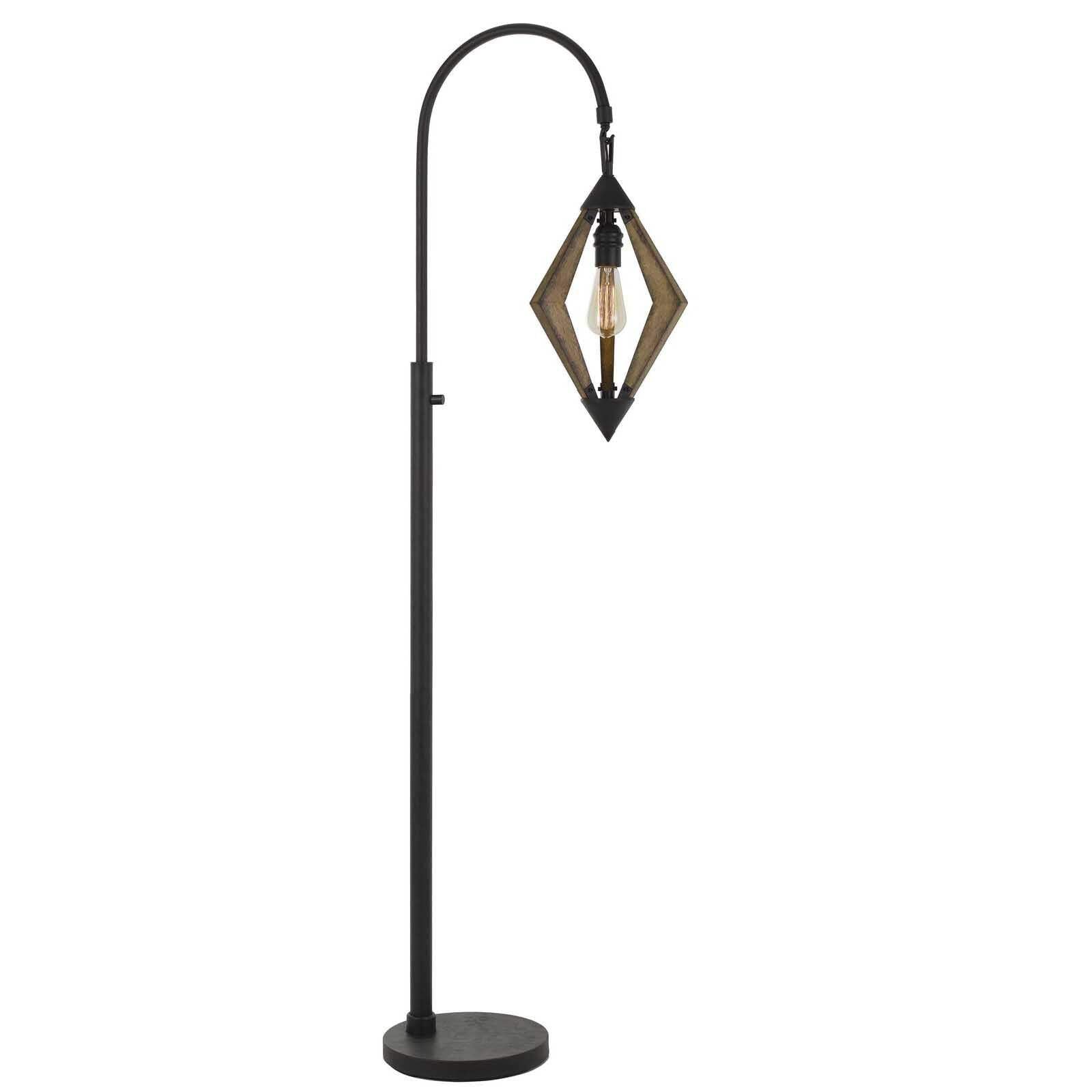 HomeRoots Traditional Floor Lamp 67 in. Black Shaped Design