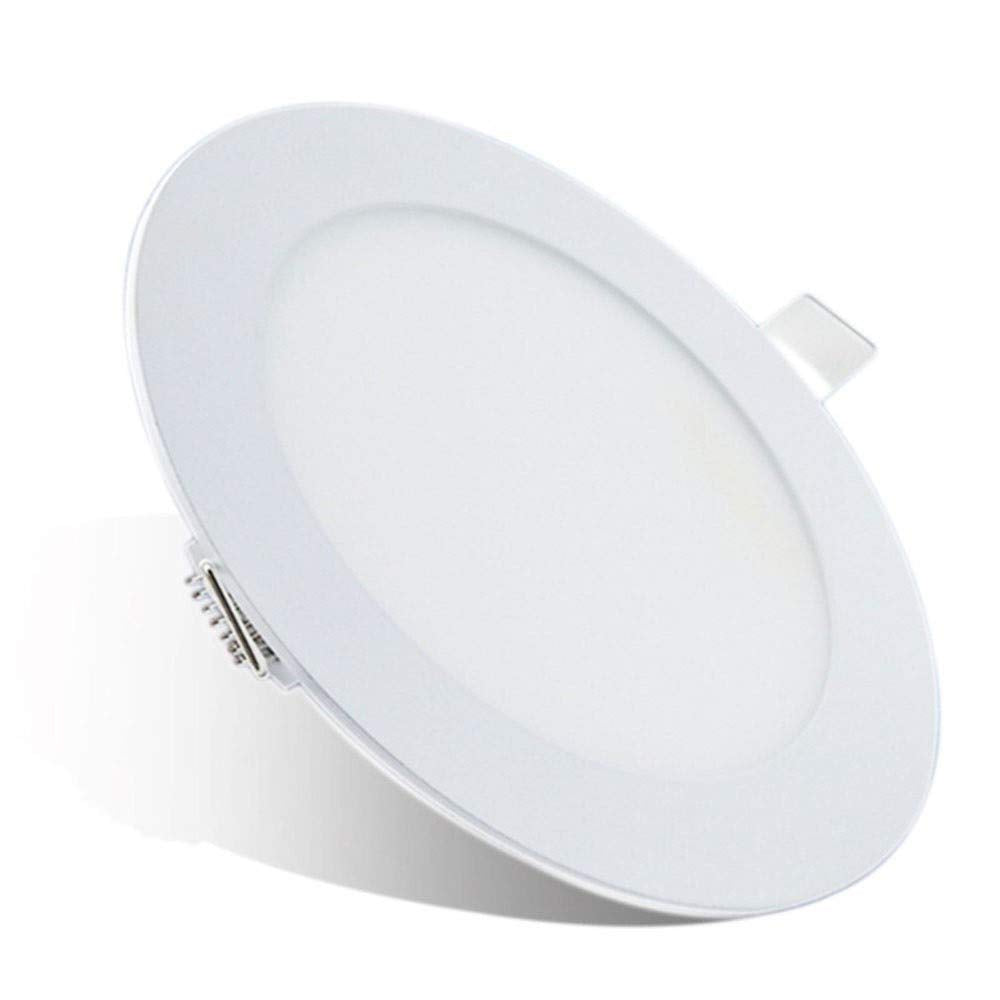 OZZKI Recessed LED Downlight Lights Recessed Ceiling Spot Energy-Saving Round Panel Lamp White Finish Eco-Friendly Anti-Glare fo