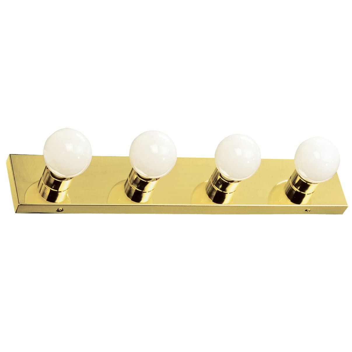 Design House 500868 Strip Light Contemporary Dimmable For Bathroom, Bedroom, Makeup Vanity, 4, Polished Brass
