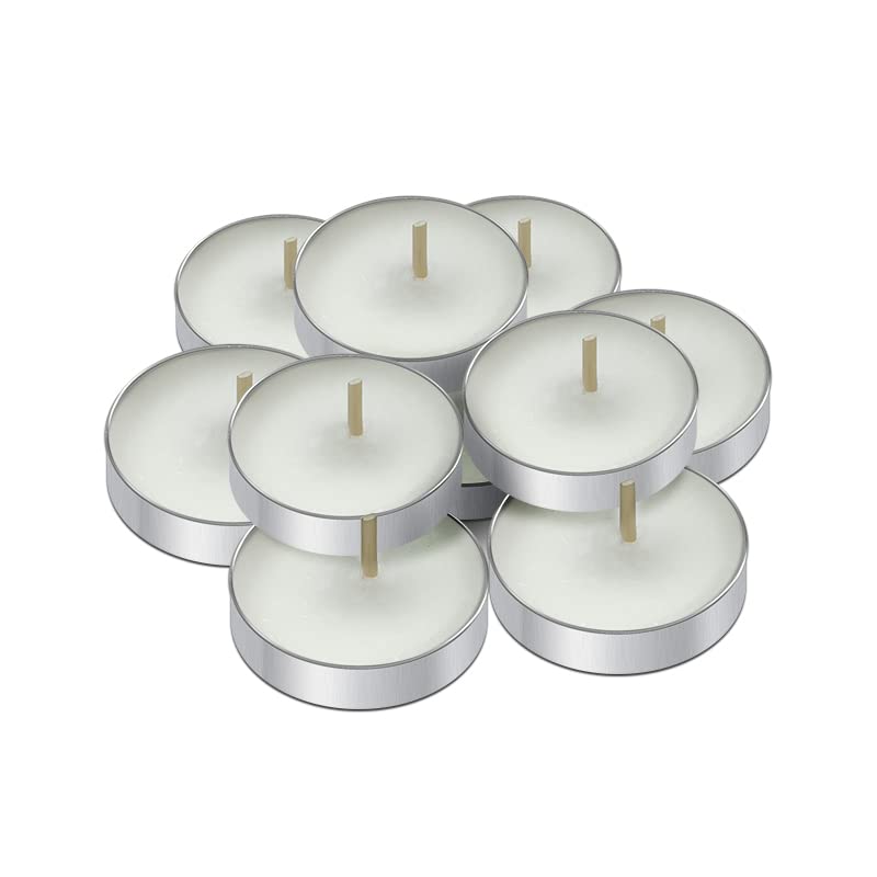 10 Pack Tea Candles Wedding Party and Home Decoration Votive Parties Tealight Small Wishing Bulk with 1.5-2 Hours Extended Burn