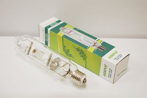 Grow1 600W Interlux Metal Halide Grow Light Bulb - 600 Watt, Metal Construction