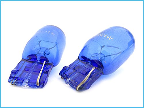 Carall 2 Pcs Car Halogen Bulbs T20 W21W 12V 21W Super White, For Indicator Lights Car Bulbs, Xenon Effect, Beam Low/High Beam Fo