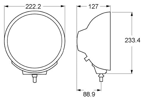 HELLA H12560001 Lamp Re 4000 Fog Blk H3 12V