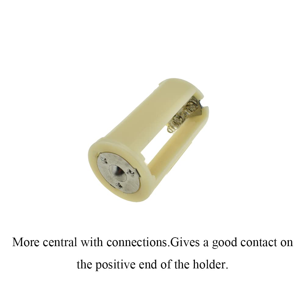 Hahiyo 3Xaa Cylindrical Battery Holder Black Adapter Tube Case Not Corrode Solid Good Contact Bear Battery Leakage Smooth Load F