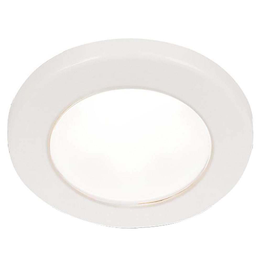 Hella 958110011 Euroled 75 Down Light 12V Dc White Plastic Rim White Euroled 75 Down Light