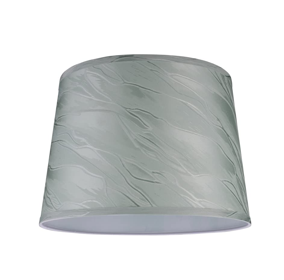 Aspen Creative 32143A Transitional Hardback Empire Shape Spider Construction Lamp Shade in Greyish Green, 14&quot; wide (12&quot; x 14&quot; x 10&quot;)