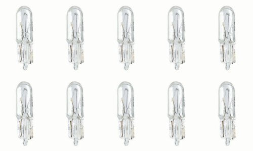 CEC Industries #86 Bulbs, 6.3V, 1.26W, T-1.75 Shape, W2.1x4.9d Base, White, Box of