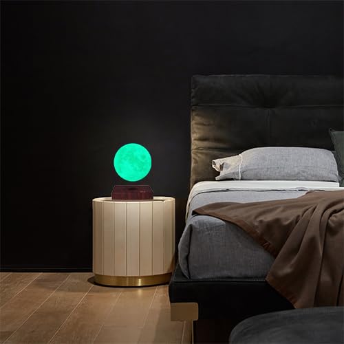 Vgazer Floating Moon Lamp, 16 Colors 20 Models Levitating Moon Lamp Light Spinning Freely,Magnetic Levitation Novelty Lighting F