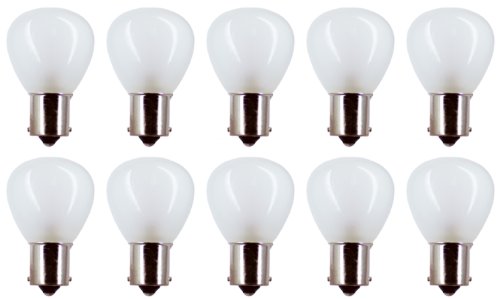 CEC Internal Frosted Bulbs, 12.8V, 13.312W, BA15s Base, RP-11 Shape, 10 Count, Frosted