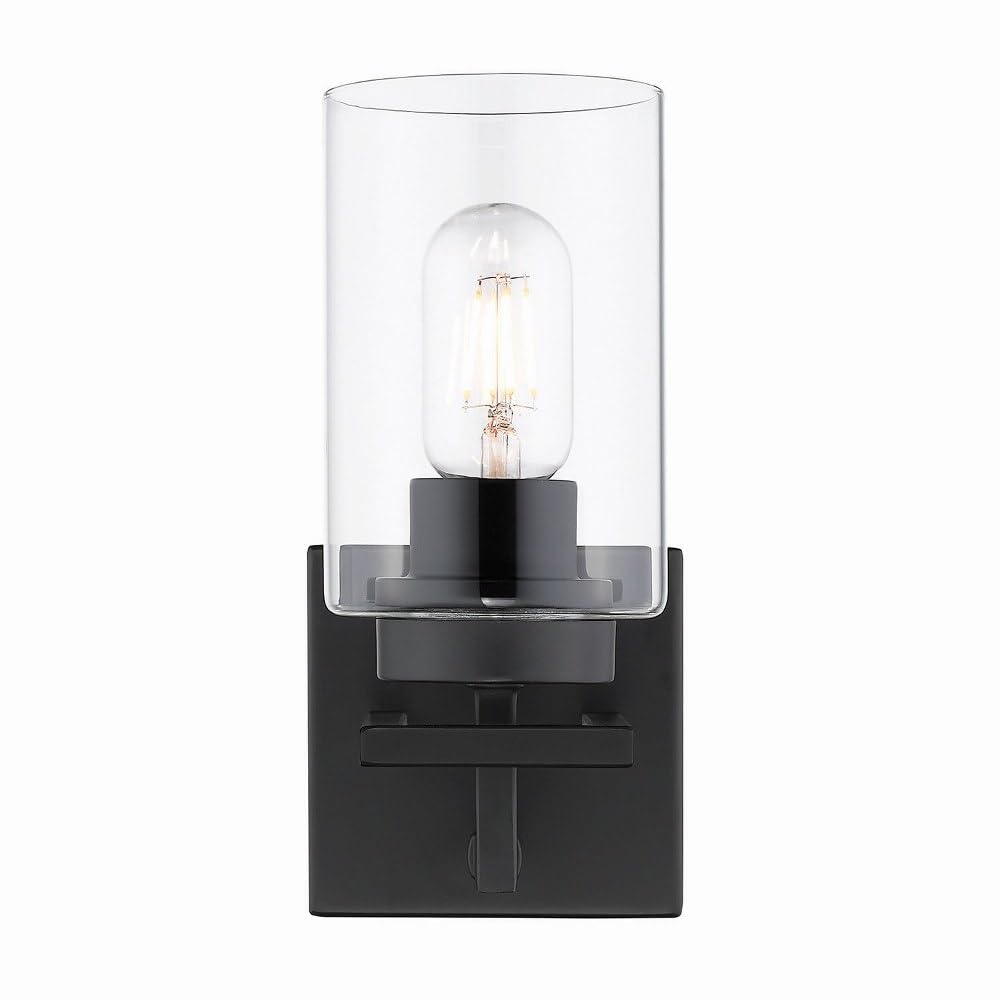 Golden Lighting Tribeca Bath Fixture, Alloy Steel, Matte Black, Model 6070-BA1 BLK-BLK