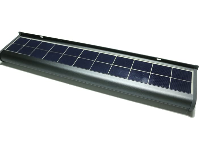 Eleding 10W Solar Powered Gray Led Wall Light - Weatherproof Wireless Security Light For Outdoor Use