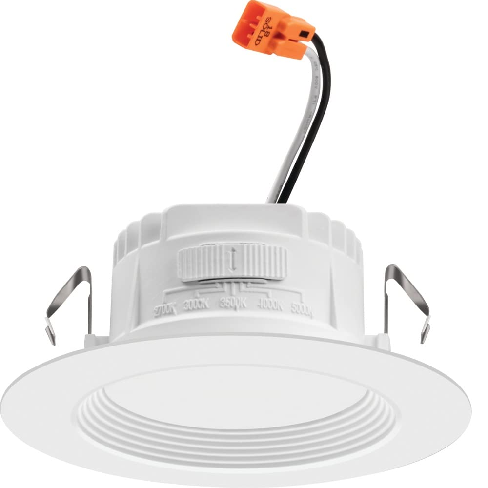 Juno Rb4 Sww5 Cp6 Mw M2 Retrobasics Downlight Trim Kit, Switchable Led White, Baffle Trim, Switchable Cct, 2700K, 3000K, 4000K,