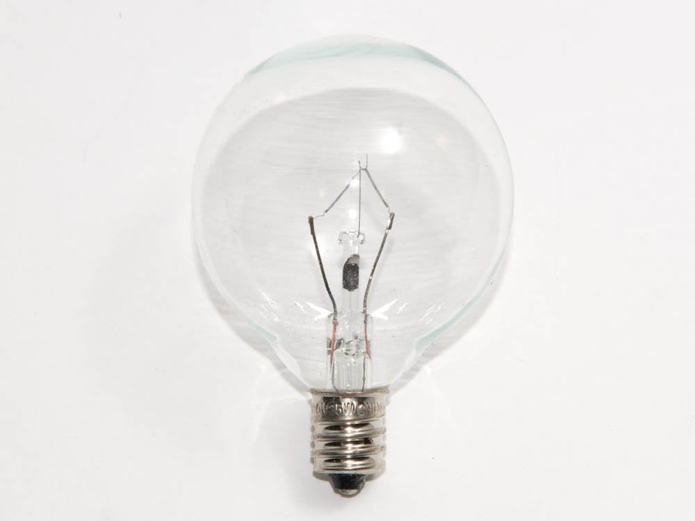 Bulbrite KR25G16CL G16 Globe Chandelier Bulb 25W Candelabra Base Copper Finish