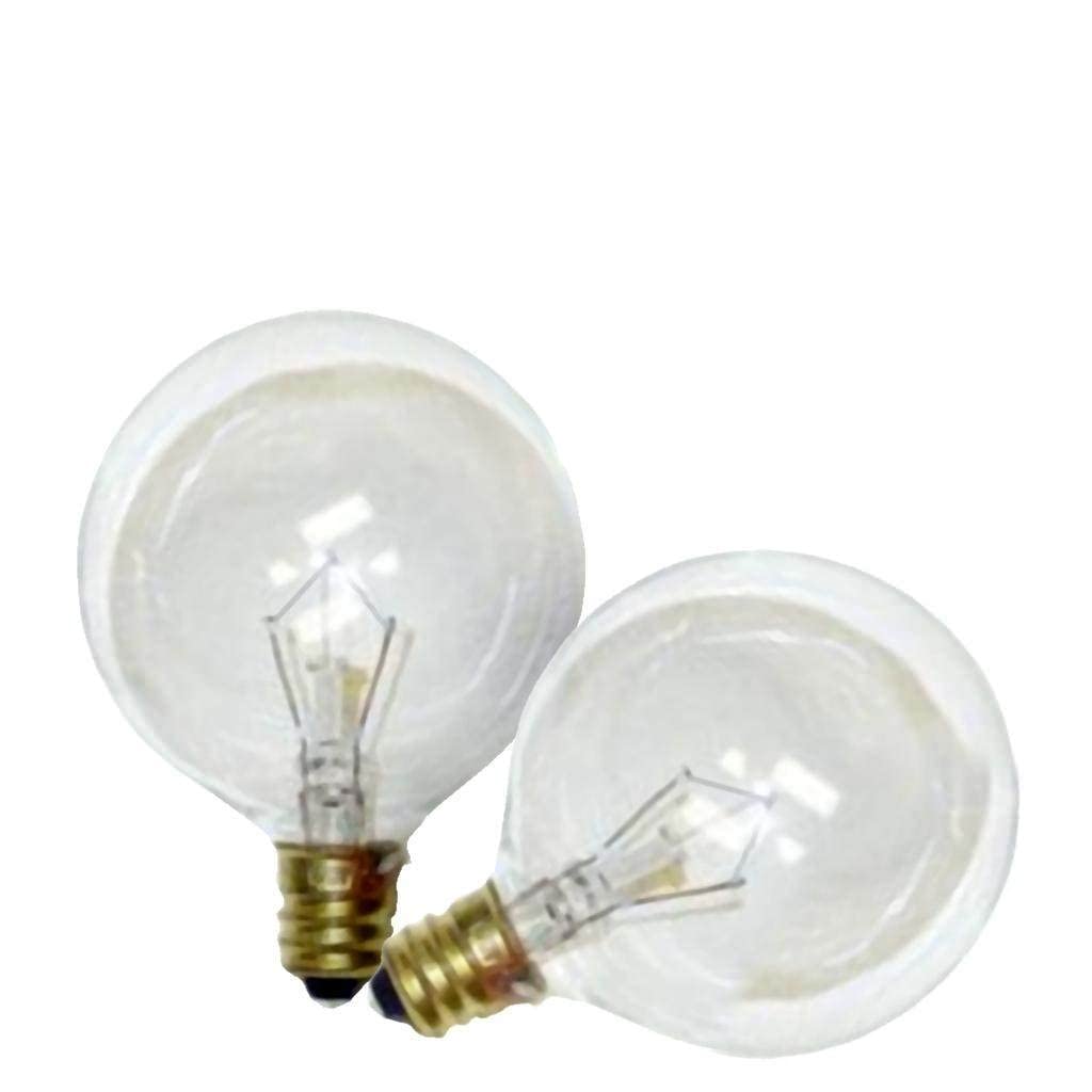 Satco S3727 G16.5 25W Clear Glass Candelabra Base Light Bulb, 120V, Pack