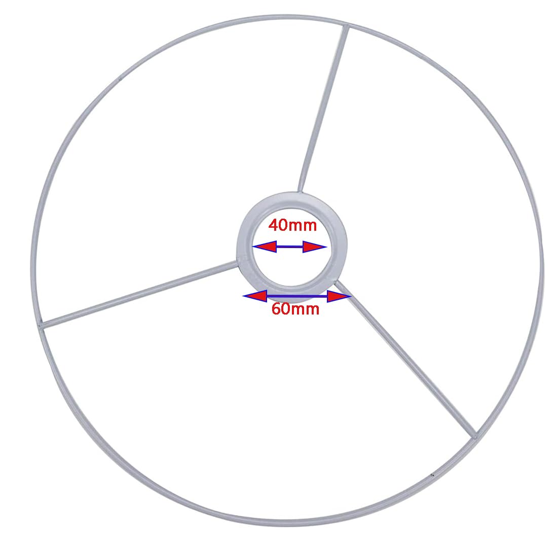 Lc Lictop 250Mm/9.84 Inch Diameter Lamp Shade Ring Set To Make A Diy Ring Lamp Shade Spider Fitter 2 Set