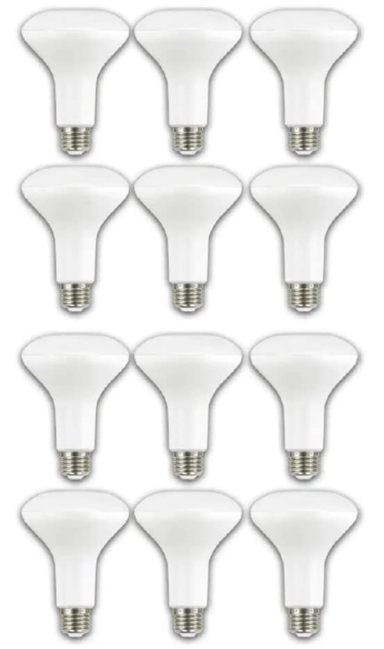 LED TECHNOLOGY EcoSmart BR30 Dimmable LED Light Bulb Soft White 65W Equivalent 12-Pack
