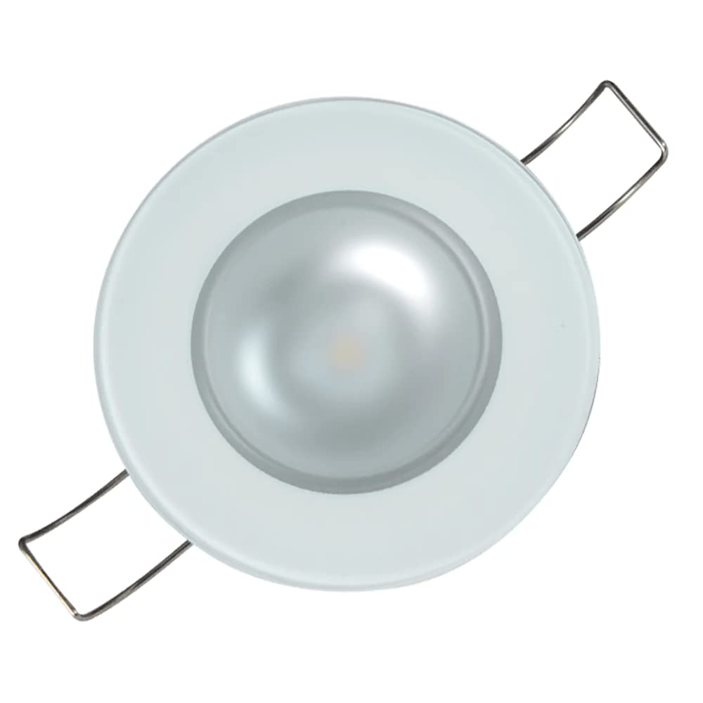 Lumitec Mirage LED Down Light - 2.5" Flush Mount, White Dimming, Red & Blue Non-Dimming, Plastic, Model 113198